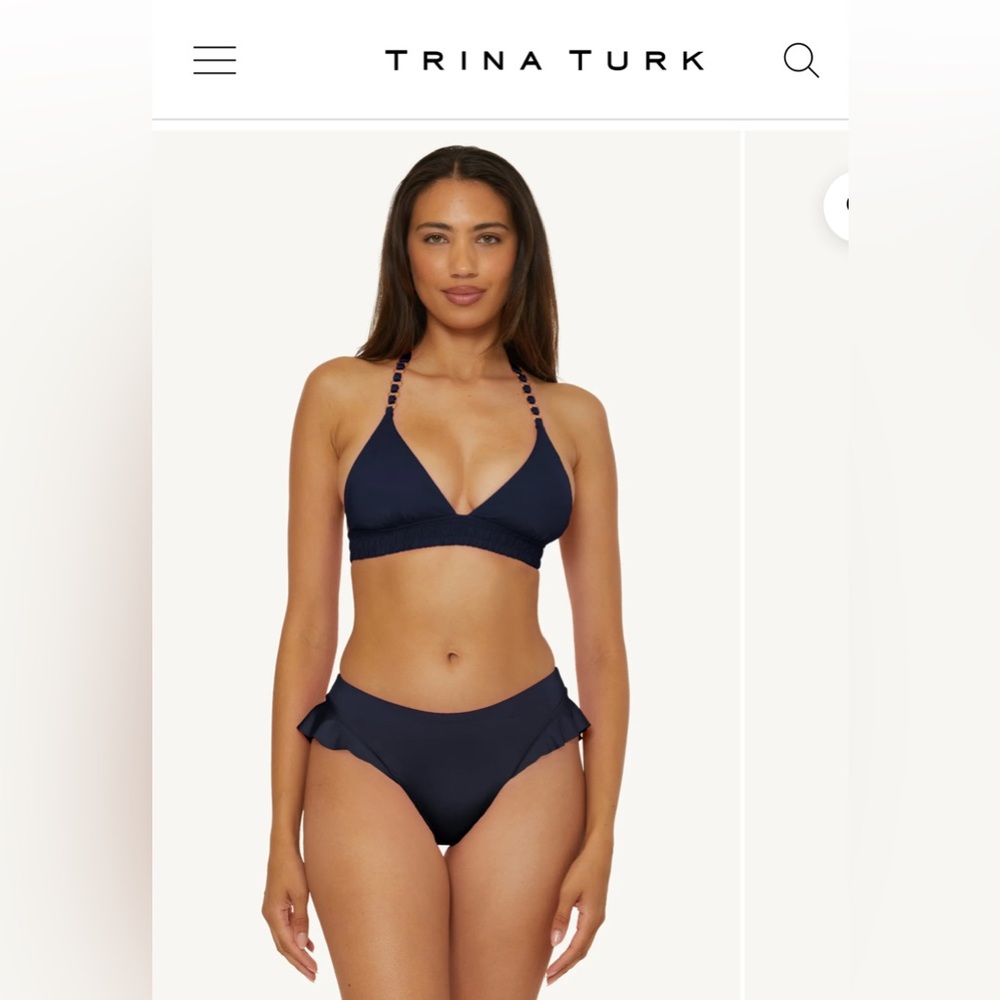 Trina Turk Swim
NEW Midnight Blue Bikini Top, 14